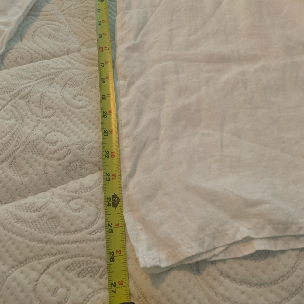 Cobblestone living white linen pants - Picture 5 of 8
